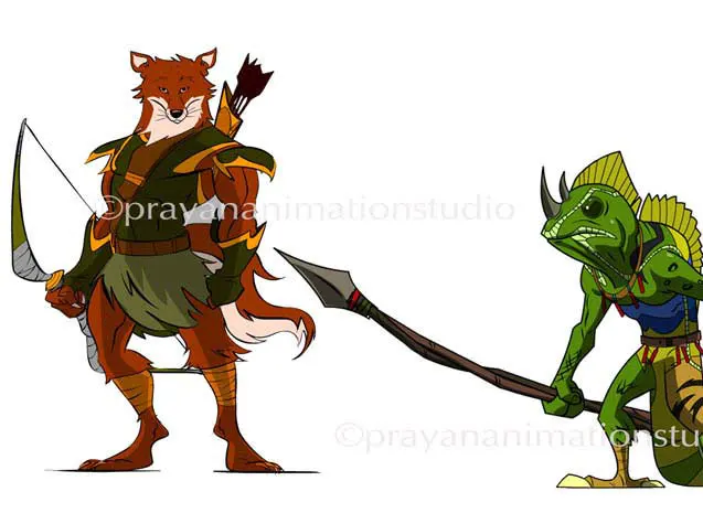 Fox Warrior Character Design